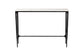 Baxton Studio Edsel Marble Console Table - Modern Rustic Accent Table with Hand-Forged Metal Frame for Living Room or Entryway, Rectangle