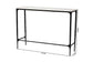 Baxton Studio Edsel Marble Console Table - Modern Rustic Accent Table with Hand-Forged Metal Frame for Living Room or Entryway, Rectangle