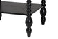 Baxton Studio Denita Spindle 4-Piece Bedroom Set - Farmhouse Platform Bed with Matching Dresser and 1-Drawer Nightstands, Black, Twin