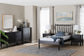 Baxton Studio Callison Spindle 5-Piece Bedroom Set - Farmhouse Platform Bed with Matching Dresser, Chest, and 2-Drawer Nightstands, Black. Twin