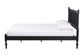 Baxton Studio Callison Spindle Platform Bed - Turned Farmhouse Bed Frame with Spoked Headboard and Sculpted Legs, Black, Full