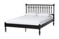 Baxton Studio Callison Spindle 4-Piece Bedroom Set - Farmhouse Platform Bed with Matching Dresser and 2-Drawer Nightstands, Black, Full