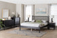 Baxton Studio Callison Spindle 5-Piece Bedroom Set - Farmhouse Platform Bed with Matching Dresser, Chest, and 2-Drawer Nightstands, Black, Queen
