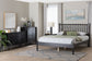 Baxton Studio Denita Spindle 4-Piece Bedroom Set - Farmhouse Platform Bed with Matching Dresser, Chest, and 1-Drawer Nightstand, Black, Queen