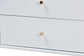 Baxton Studio Denita Spindle 4-Piece Bedroom Set - Farmhouse Platform Bed with Matching Dresser, Chest, and 1-Drawer Nightstand, White, Twin