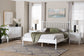 Baxton Studio Callison Spindle 4-Piece Bedroom Set - Farmhouse Platform Bed with Matching Dresser and 2-Drawer Nightstands, White, Full