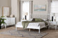 Baxton Studio Denita Spindle 4-Piece Bedroom Set - Farmhouse Platform Bed with Matching Dresser and 1-Drawer Nightstands, White, Queen