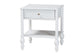 Baxton Studio Denita Spindle 4-Piece Bedroom Set - Farmhouse Platform Bed with Matching Dresser and 1-Drawer Nightstands, White, Full