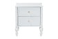 Baxton Studio Callison Spindle Nightstand - 2-Drawer Farmhouse Bedside Table with Turned Accents for Bedroom, White