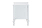 Baxton Studio Callison Spindle Nightstand - 2-Drawer Farmhouse Bedside Table with Turned Accents for Bedroom, White