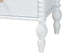 Baxton Studio Callison Spindle Nightstand - 2-Drawer Farmhouse Bedside Table with Turned Accents for Bedroom, White
