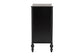Baxton Studio Callison Spindle Chest - 4-Drawer Farmhouse Vertical Cabinet with Turned Accents for Bedroom, Black
