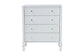 Baxton Studio Callison Spindle Chest - 4-Drawer Farmhouse Vertical Cabinet with Turned Accents for Bedroom, White