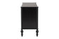 Baxton Studio Callison Spindle Dresser - 6-Drawer Farmhouse Horizontal Cabinet with Turned Accents for Bedroom, Black