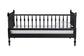 Baxton Studio Callison Spindle Daybed - Turned Farmhouse Sofa Bed with Spoked Frame Border for Living Room, Guest Room, or Kids Room, Black, Twin