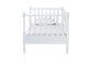 Baxton Studio Callison Spindle Daybed - Turned Farmhouse Sofa Bed with Spoked Frame Border for Living Room, Guest Room, or Kids Room, White, Twin