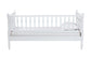 Baxton Studio Callison Spindle Daybed - Turned Farmhouse Sofa Bed with Spoked Frame Border for Living Room, Guest Room, or Kids Room, White, Twin