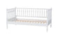 Baxton Studio Callison Spindle Daybed - Turned Farmhouse Sofa Bed with Spoked Frame Border for Living Room, Guest Room, or Kids Room, White, Twin