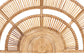 bali & pari Luna Natural Rattan Headboard - Handwoven Wicker Wall-Mount Headboard in Half-Moon Shape, Coastal Boho Bedroom Backdrop, Queen