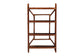 bali & pari Basile Marbled Tortoise Rattan 4-Tier Wall Display Shelf - Decorative Floating Wicker Storage Organizer for Living Room, Bedroom, or Entryway
