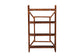 bali & pari Basile Marbled Tortoise Rattan 4-Tier Wall Display Shelf - Decorative Floating Wicker Storage Organizer for Living Room, Bedroom, or Entryway