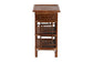 bali & pari Daemyn Marbled Tortoise Natural Rattan Nightstand - Handcrafted Wicker Bedside Table with Drawer and Open Shelving