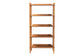 Baxton Studio Lucera Bobbin Display Shelf - 5-Tier Open Frame Vertical Bookcase with Spindle Posts for Living Room or Ofice, Oak Brown