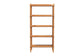 Baxton Studio Lucera Bobbin Display Shelf - 5-Tier Open Frame Vertical Bookcase with Spindle Posts for Living Room or Ofice, Oak Brown