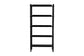Baxton Studio Lucera Bobbin Display Shelf - 5-Tier Open Frame Vertical Bookcase with Spindle Posts for Living Room or Office, Black