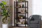 Baxton Studio Lucera Bobbin Display Shelf - 5-Tier Open Frame Vertical Bookcase with Spindle Posts for Living Room or Office, Black