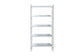 Baxton Studio Lucera Bobbin Display Shelf - 5-Tier Open Frame Vertical Bookcase with Spindle Posts for Living Room or Office, White