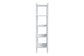 Baxton Studio Lucera Bobbin Display Shelf - 5-Tier Open Frame Vertical Bookcase with Spindle Posts for Living Room or Office, White