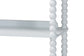 Baxton Studio Lucera Bobbin Display Shelf - 5-Tier Open Frame Vertical Bookcase with Spindle Posts for Living Room or Office, White