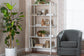 Baxton Studio Lucera Bobbin Display Shelf - 5-Tier Open Frame Vertical Bookcase with Spindle Posts for Living Room or Office, White