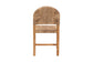 bali & pari Cavo Handwoven Seagrass Dining Chair - Natural Fiber Wicker Side Chair with Mahogany Wood Frame, for Dining Room, Kitchen, or Accent Seating