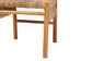 bali & pari Cavo Handwoven Seagrass Dining Chair - Natural Fiber Wicker Side Chair with Mahogany Wood Frame, for Dining Room, Kitchen, or Accent Seating