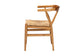 bali & pari Fika Dining Chair with Woven Seagrass Seat - Handwoven Wicker Armchair with Wishbone Backrest, Boho Coastal Seating