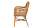 bali & pari Abigale Natural Rattan Dining Chair - Handwoven Wicker Accent Chair with Arms and Openwork Frame for Kitchen or Dining Room