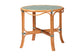 bali & pari Mattie Natural Rattan Bistro Dining Set - 5-Piece Cafe-Style Set with Round Table and 4 Matching Chairs, for Kitchen or Indoor/Outdoor Seating, Green