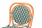 bali & pari Mattie Rattan Bistro Counter Stool - Handwoven Accent Seating with Backrest for Kitchen Island or Indoor/Outdoor Lounge, Green