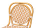 bali & pari Mattie Rattan Bistro Counter Stool - Handwoven Accent Seating with Backrest for Kitchen Island or Indoor/Outdoor Lounge, Beige
