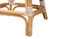 bali & pari Mattie Rattan Bistro Counter Stool - Handwoven Accent Seating with Backrest for Kitchen Island or Indoor/Outdoor Lounge, Beige