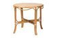 bali & pari Mattie Natural Rattan Round Bistro Dining Table - Handwoven Cafe-Style Accent Table for Kitchen or Indoor/Outdoor Lounge, Beige