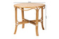 bali & pari Mattie Natural Rattan Round Bistro Dining Table - Handwoven Cafe-Style Accent Table for Kitchen or Indoor/Outdoor Lounge, Beige