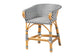 bali & pari Max Rattan Bistro Counter Stool - Handwoven Cafe-Style Accent Seating with Backrest For Kitchen Island or Indoor/Outdoor Lounge