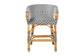 bali & pari Max Rattan Bistro Counter Stool - Handwoven Cafe-Style Accent Seating with Backrest For Kitchen Island or Indoor/Outdoor Lounge