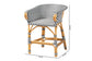 bali & pari Max Rattan Bistro Counter Stool - Handwoven Cafe-Style Accent Seating with Backrest For Kitchen Island or Indoor/Outdoor Lounge