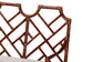 bali & pari Aella Marbled Tortoise Natural Rattan Loveseat Bench with Cushion - Handcrafted Boho Style Settee with Open Back and Curved Arms for Living Room, Entryway or Sunroom
