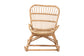 bali & pari Mahin Natural Rattan Rocking Chair - Handwoven Wicker Accent Rocker with Curved Armrests and High Back, Boho Coastal Lounge Chair for Living Room or Sunroom