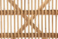bali & pari Prisca Natural Rattan 2-Piece Dining Chair Set with Bubble Frame - Handwoven Wicker Accent Chair with Round Back and Removable Cushions for Kitchen or Dining Room
